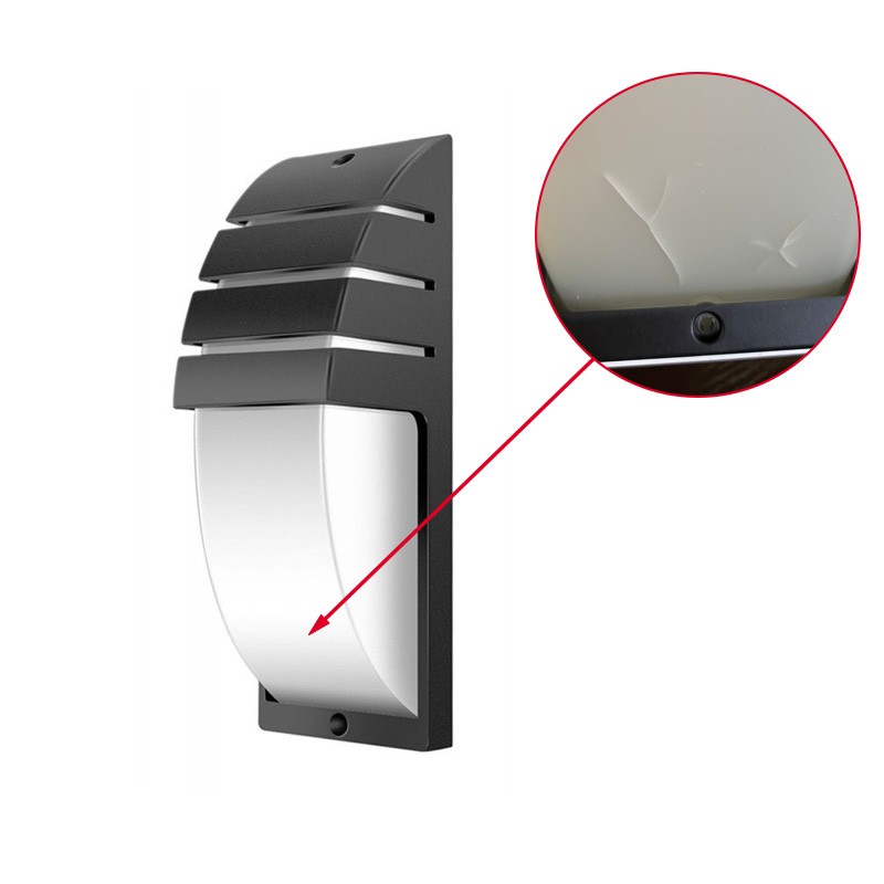 Lampa LED exterior, IP54, E27, 40W, 230V, 35,2 x 12,8 x 11,3cm, negru, RESIGILAT