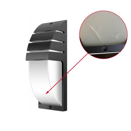 Lampa LED exterior, IP54, E27, 40W, 230V, 35,2 x 12,8 x 11,3cm, negru, RESIGILAT