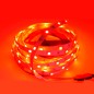 Banda LED 12V, decor interior, lumina rosie, 3000 lm, rola 5 m, dublu adeziva, IP20