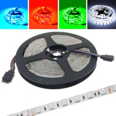 Banda LED 12V, multicolor, lungime 10 m, 300 LED-uri, latime 10 mm, IP20