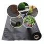 Folie agrotextil, antiburuieni, 70 g/mp, 1.1 x 50 metri, filtru UV, polipropilena, negru Folie agrotextil, antiburuieni, 70 g/mp, 1.1 x 50 metri, filtru UV, polipropilena, negru