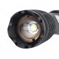 Lanterna tactica LED CREE 10W, 4 moduri iluminare, Zoom, raza 800 m, acumulator, RESIGILAT