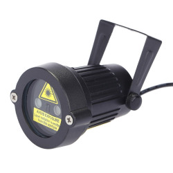 Proiector laser exterior IP44, cu telecomanda, joc de lumini verzi si rosii