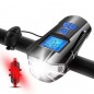 Set far si stop pentru bicicleta, lumina LED, 4 moduri iluminare, microUSB, IPX7,1500mAh, RESIGILAT Set far si stop pentru bicicleta, lumina LED, 4 moduri iluminare, microUSB, IPX7,1500mAh, RESIGILAT