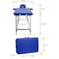 Pat masaj Bodyfit, 2 sectiuni, inaltime reglabila 65-87cm, husa transport, cadru aluminiu, piele ecologica, pliabil, albastru Pat masaj Bodyfit, 2 sectiuni, inaltime reglabila 65-87cm, husa transport, cadru aluminiu, piele ecologica, pliabil, albastru