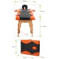 Pat masaj Bodyfit, 2 sectiuni, inaltime reglabila 61-84cm, husa transport, cadru lemn, piele ecologica, pliabil,negru/portocaliu Pat masaj Bodyfit, 2 sectiuni, inaltime reglabila 61-84cm, husa transport, cadru lemn, piele ecologica, pliabil,negru/portocaliu