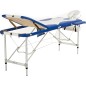 Pat masaj Bodyfit, 3 sectiuni, inaltime reglabila 66-87cm, husa transport, cadru aluminiu, piele ecologica, pliabil,alb/albastru Pat masaj Bodyfit, 3 sectiuni, inaltime reglabila 66-87cm, husa transport, cadru aluminiu, piele ecologica, pliabil,alb/albastru