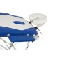 Pat masaj Bodyfit, 2 sectiuni, inaltime reglabila 65-87cm, husa transport, cadru aluminiu, piele ecologica, pliabil,alb/albastru Pat masaj Bodyfit, 2 sectiuni, inaltime reglabila 65-87cm, husa transport, cadru aluminiu, piele ecologica, pliabil,alb/albastru