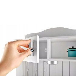Bucatarie pentru copii, MDF, lampa LED, cuptor, aragaz, chiuveta, ustensile gatit,  93x43.5x28.5 cm