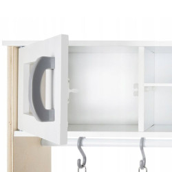 Bucatarie copii, din lemn 70x89.5x30 cm, accesorii, lampa LED, cuptor plita, rafturi, chiuveta, dozator gheata