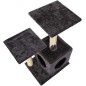 Ansamblu de joaca pentru pisici, 4 nivele, materiale ecologice, jucarie inclusa, 44x34x71cm, 4,5kg, negru Ansamblu de joaca pentru pisici, 4 nivele, materiale ecologice, jucarie inclusa, 44x34x71cm, 4,5kg, negru
