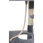 Ansamblu de joaca pentru pisici, 5 nivele, materiale ecologice, jucarie inclusa, 141x105x74,5cm, 13kg, gri