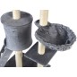 Ansamblu de joaca pentru pisici, 5 nivele, materiale ecologice, jucarie inclusa, 139x97x59cm, 8,25kg, gri, model XL Ansamblu de joaca pentru pisici, 5 nivele, materiale ecologice, jucarie inclusa, 139x97x59cm, 8,25kg, gri, model XL