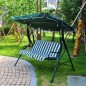 Balansoar de gradina, acoperis reglabil, 3 locuri, 170x110x153 cm, cadru metal, material textil, RESIGILAT Balansoar de gradina, acoperis reglabil, 3 locuri, 170x110x153 cm, cadru metal, material textil, RESIGILAT