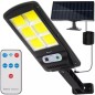 Lampa solara gradina, 120 LED-uri COB, senzor miscare, 3 moduri iluminare, telecomanda, IP65, ABS, RESIGILAT Lampa solara gradina, 120 LED-uri COB, senzor miscare, 3 moduri iluminare, telecomanda, IP65, ABS, RESIGILAT