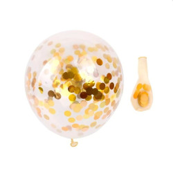 Kit aranjament baloane, fundal La multi ani si 53 baloane, confetti, auriu, negru
