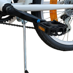 Bicicleta de oras, 20 inch, cadru otel, 6 viteze, cos cumparaturi, portbagaj, alb