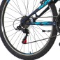 Bicicleta MTB 26 inch, 18 viteze schimbator Shimano, V-Brake, amortizoare, Explorer albastru, RESIGILAT