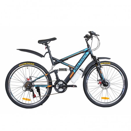 Bicicleta MalTrack Target, cadru otel, 26 inch, amortizoare mountain bike, 18 viteze, RESIGILAT