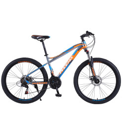 Bicicleta Mountain Bike 26", cadru otel, 21 viteze, schimbator Shimano, suspensii pe furca, frana disc, PHOENIX