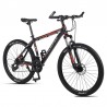 Bicicleta MTB de 26 inch, 21 viteze Shimano, jante aluminiu, frane disc, Phoenix, negru-rosu