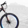 Bicicleta MTB de 26 inch, 21 viteze Shimano, jante aluminiu, frane disc, Phoenix, negru-rosu
