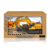 Excavator cu telecomanda 7 canale, reincarcabil USB, 18x13.5x33.5 cm, rotire 360 grade