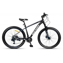 Bicicleta Mountain Bike 27.5 inch, aluminiu, frane hidraulice, 27 viteze, negru, RESIGILAT