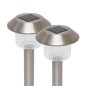 Lampa solara gradina, set 2 bucati tip tarus, LED cu schimbare de culoare, metal