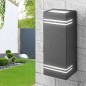 Aplica LED exterior, 2xGU10, montare pe fatada, 35W, carcasa aluminiu Aplica LED exterior, 2xGU10, montare pe fatada, 35W, carcasa aluminiu