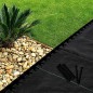 Separator gazon gradina, inaltime 5 cm, lungime 10 m, 20 pini montaj inclusi, verde