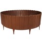 Palisada gradina, gardulet decorativ 24x100 cm, imbinari ascunse, maro