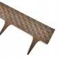 Palisada aspect ratan, 20x82 cm, 4 varfuri atasare sol, maro inchis