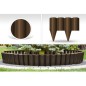 Bordura decorativa pentru gradina, lungime 25.5 x 22.5 cm, maro inchis