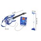 Chitara electrica cu amplificator, microfon cu trepied, sunete, lumini, MP3, alimentare baterii Chitara electrica cu amplificator, microfon cu trepied, sunete, lumini, MP3, alimentare baterii