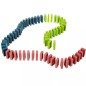 Tren interactiv cu piese domino, lumina LED, 35 x 15 x 7 cm, multicolor Tren interactiv cu piese domino, lumina LED, 35 x 15 x 7 cm, multicolor