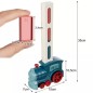 Tren interactiv cu piese domino, lumina LED, 35 x 15 x 7 cm, multicolor Tren interactiv cu piese domino, lumina LED, 35 x 15 x 7 cm, multicolor