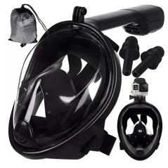 Masca de snorkeling, marime L/XL, tub pliabil, 180 de grade, sistem anti-aburire si DryTop, ABS