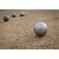 Joc Interactiv Boules, 8 mingi cromate, diametru 7.3 cm, carcasa 31 x 15 x 7 cm, argintiu