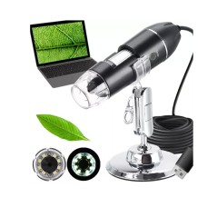 Microscop digital marire 50x-1600x, zoom digital 5x, USB 5V, 8 LED-uri reglabile