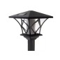Felinar solar pentru exterior, 53 LED-uri efect flacara, inaltime 57-155 cm, senzor amurg, negru