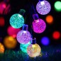 Ghirlanda solara decorativa, 10 globuri multicolore, 7 moduri iluminare, lungime totala 35 m Ghirlanda solara decorativa, 10 globuri multicolore, 7 moduri iluminare, lungime totala 35 m