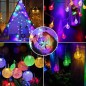 Ghirlanda solara decorativa, 10 globuri multicolore, 7 moduri iluminare, lungime totala 35 m Ghirlanda solara decorativa, 10 globuri multicolore, 7 moduri iluminare, lungime totala 35 m