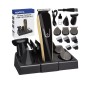 Aparat profesional de tuns parul si barba, trimmer nas si urechi, 5 piepteni, stand, incarcare 5 ore