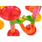 Pista cu 30 de bile, 105 piese, aspect 3D, multicolor, 35x40 cm