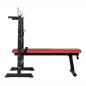 Banca pentru antrenament cu mreana dreapta, reglare in 2 trepte, greutate maxima 110 kg, negru/rosu Banca pentru antrenament cu mreana dreapta, reglare in 2 trepte, greutate maxima 110 kg, negru/rosu