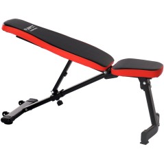 Banca de antrenament, unghi spatar reglabil 6 trepte, design pliabil, manere anti-alunecare, sarcina maxima 110 kg