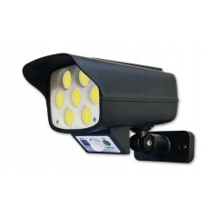 Aplica solara, cob LED reflector, camera falsa cu senzor de miscare, 5500-6000K, IP65