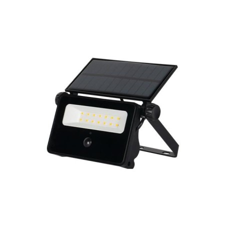 Proiector LED solar SMD, 10W, lumina alb neutra, senzor amurg, 200 lm, ABS si sticla securizata