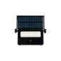 Proiector LED solar cu senzor miscare, lumina 4500K, IP54, cadru ABS si sticla, negru